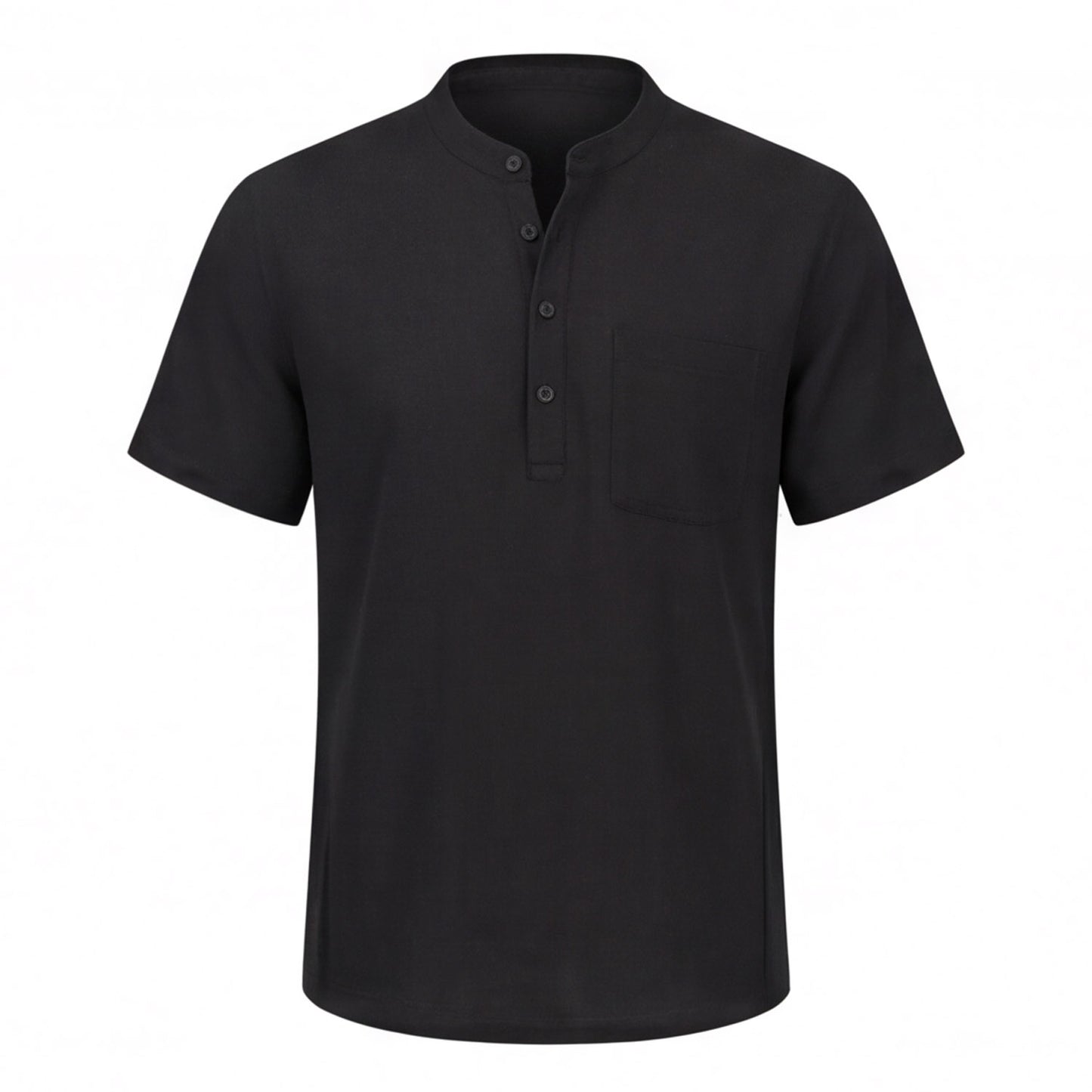 Matteo Bellini Linen Henley Shirt