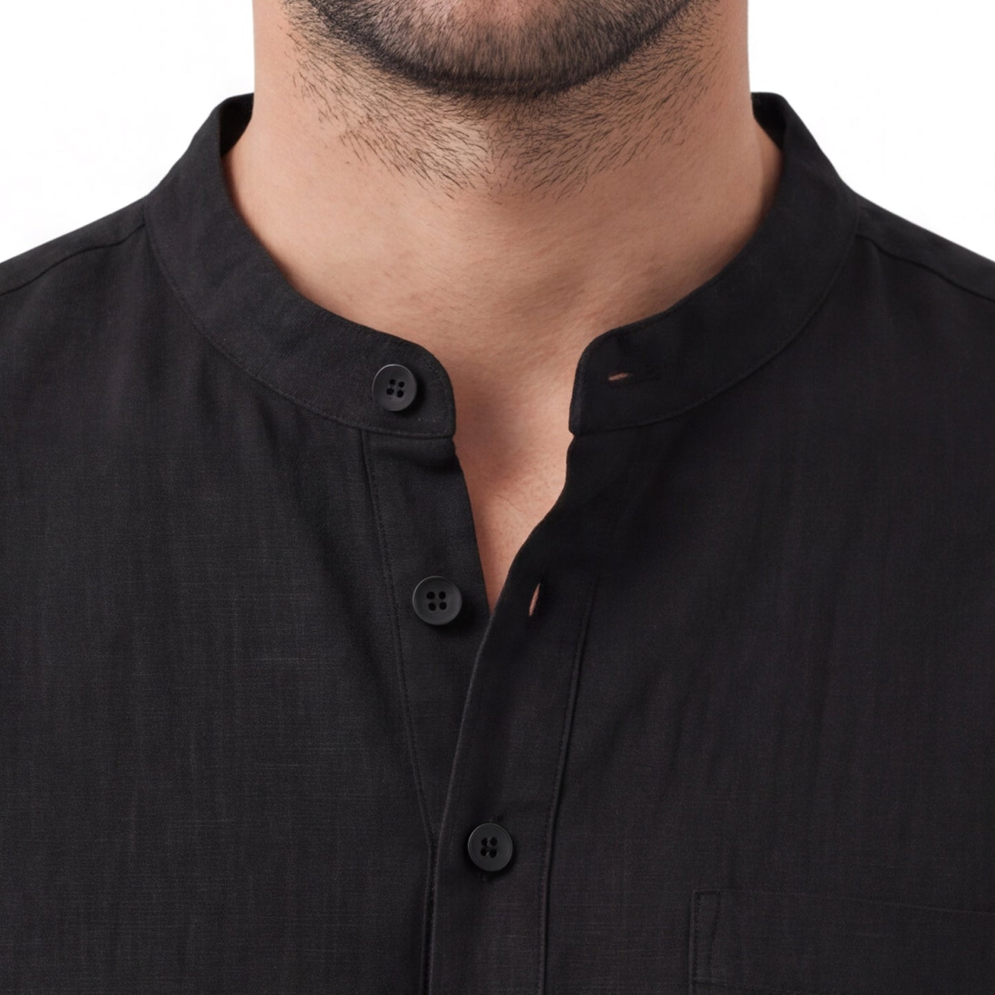 Matteo Bellini Linen Henley Shirt