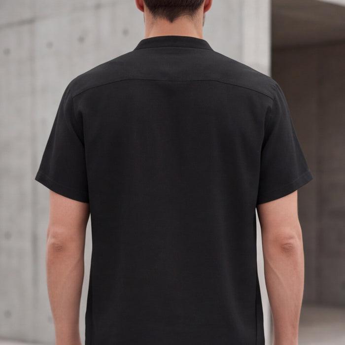 Matteo Bellini Linen Henley Shirt