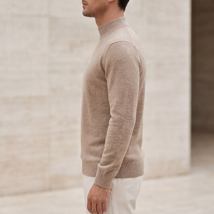 Matteo Bellini Merino Mock Neck Sweater