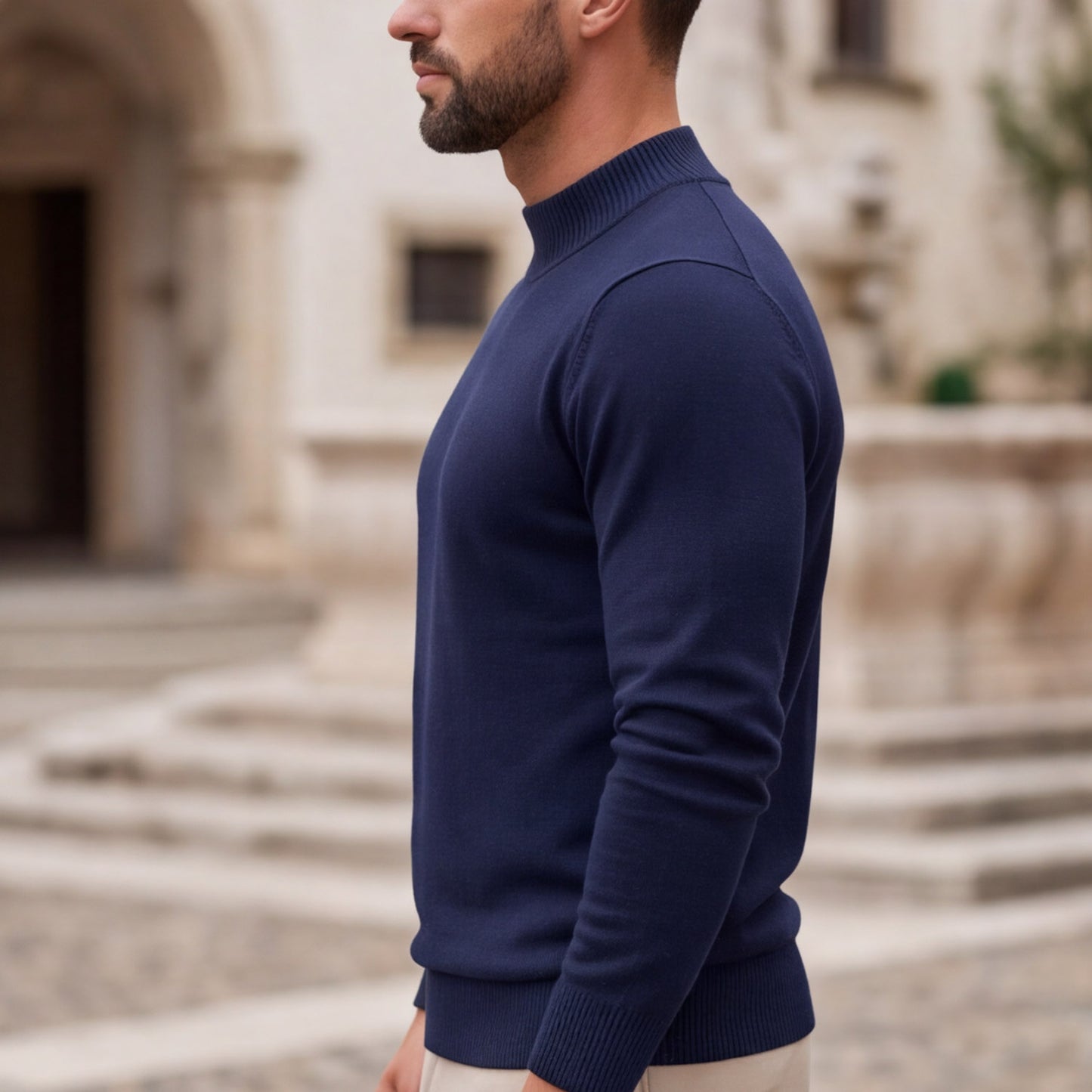 Matteo Bellini Sarto Mock Neck Knit