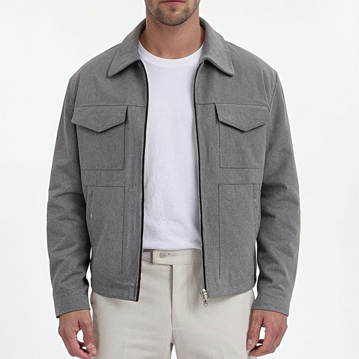Matteo Bellini Suede Utility Jacket