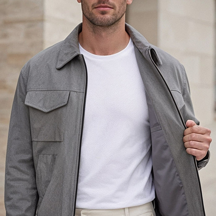 Matteo Bellini Suede Utility Jacket