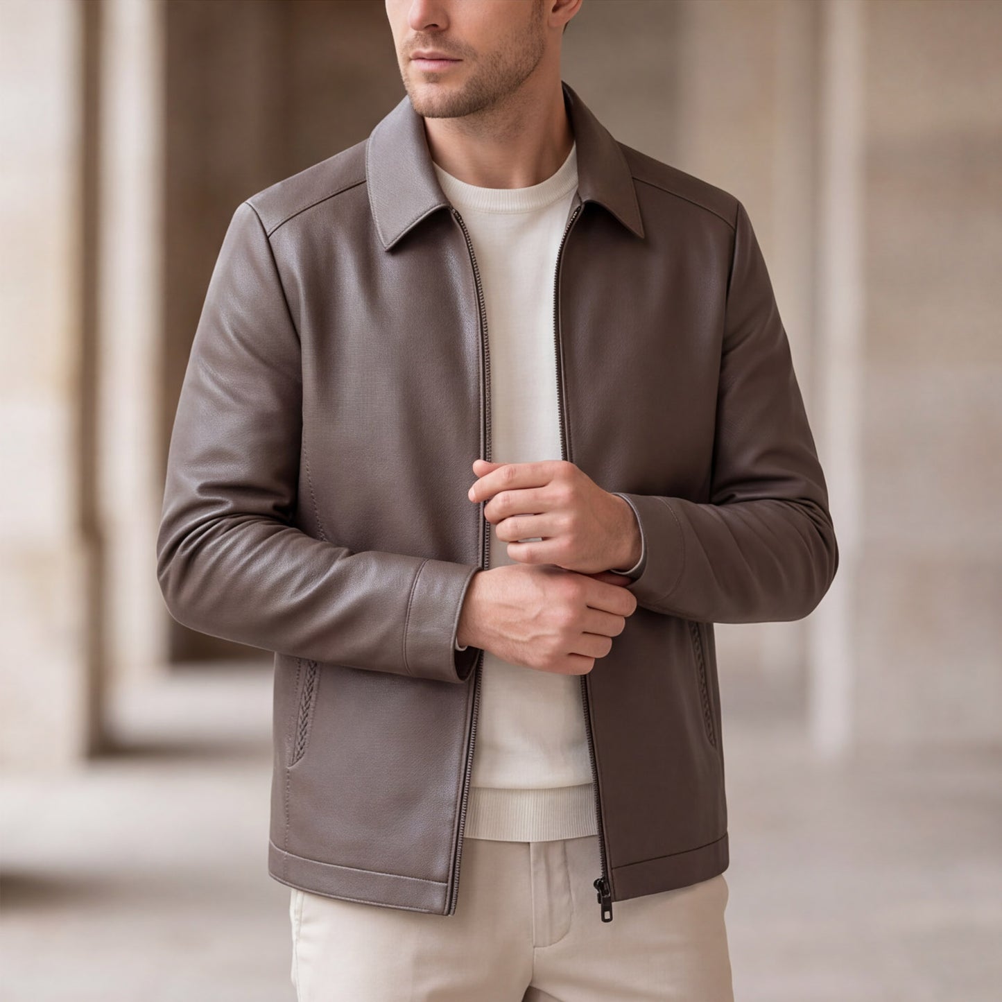 Matteo Bellini Milano Leather Jacket