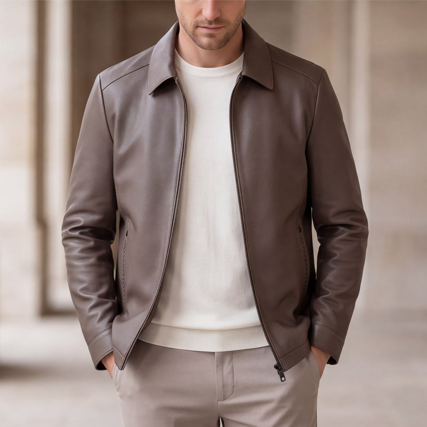 Matteo Bellini Milano Leather Jacket